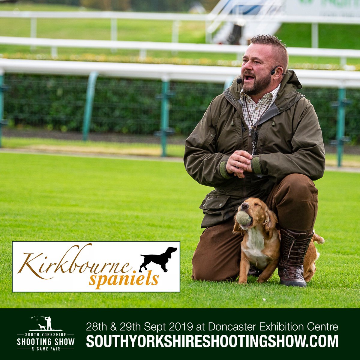 We're delighted to welcome back Darren Kirk from <a href="/DLK_spaniels/">Kirkbourne spaniels</a> to the 2019 show! Darren will be running a scurry on both days as well as training demonstrations. Buy tickets online at bit.ly/2hhiKNu