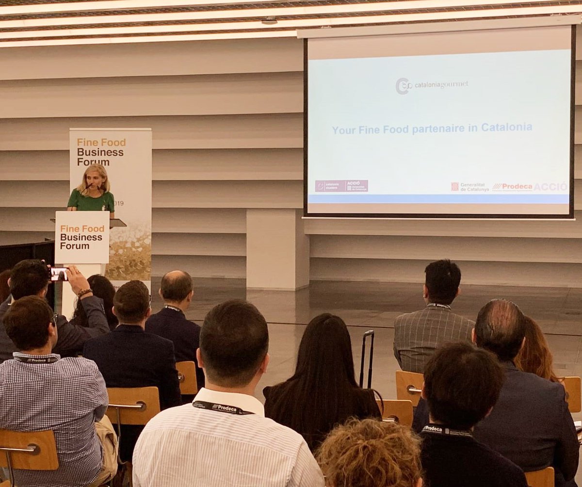 Socis de Catalonia Gourmet @Espiga_Blanca @micugourmet <a href="/TriasBiscuits/">Galetes Trias</a> <a href="/Sant_Aniol/">Sant Aniol</a> <a href="/panofruits/">PAÑO Fruits</a> <a href="/alemany1879/">Torrons i Mel Alemany</a> <a href="/TorronsVicens/">Torrons Vicens</a> Coffee Center i <a href="/PatatasTorres/">Patatas Torres</a> presenten els seus productes a més de 40 compradors internacionals de la mà de <a href="/prodeCAT/">Prodeca</a> i <a href="/accio_cat/">ACCIÓ</a>. bit.ly/2Xo5N42