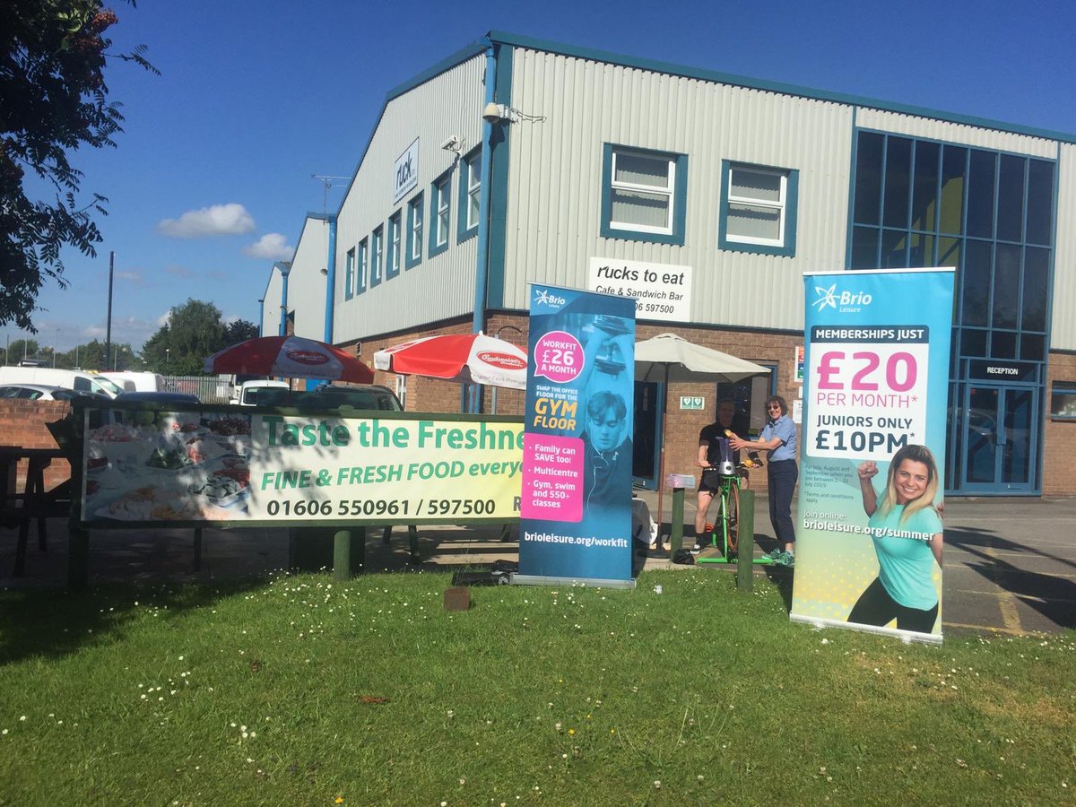 The #sun is #shining for our #active #living #health day at #ruckstoeat on #winsfordindustrialestate come down and test your #fitness! <a href="/WinsfordIndEst/">Winsford 1-5</a> with @BrioWinsford and <a href="/SustransNorth/">Sustrans North</a>