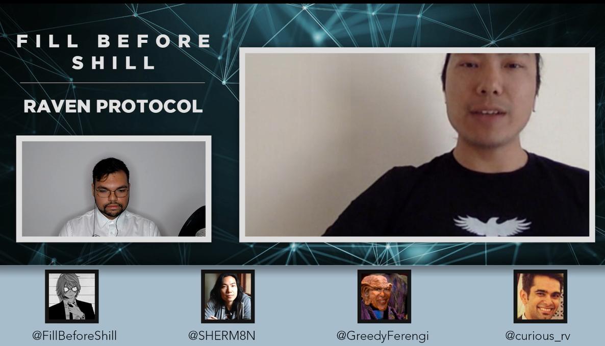 fillbeforeshill's tweet photo. Just finished up the first ever #fillbeforeshill interview

Shoutout to @SHERM8N and @curious_rv for coming on and @GreedyFerengi for helping out with the tech section.

FULL INTERVIEW releasing NEXT WEEK.

$RAVEN

https://t.co/bh9YNK9VFX https://t.co/ljfzLUAZsd