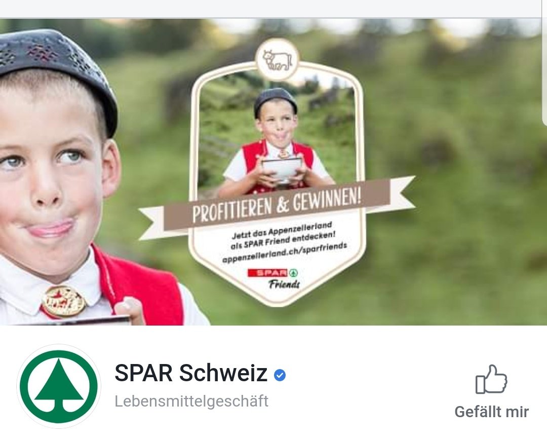 Pokusix's tweet image. Und entfernt doch diesen Appenzeller aus eurem Facebookprofil! Ihr seid es nicht würdig mit solchen Schweizer Werten zu werben! #spar #sparschweiz
#eidgenossen #eidgenosse #schweiz #svp