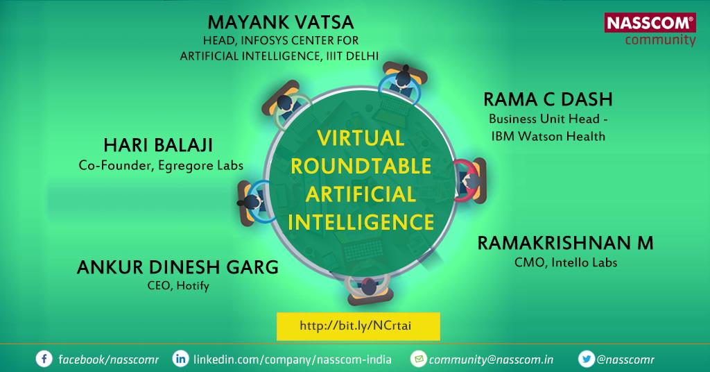 NasscomR's tweet image. We got 5 experts from 5 different sectors to talk about #ArtificialIntelligence, its applications, challenges and what&apos;s needed for scaling up. If you want us to conduct similar #VirtualRoundtables on any other topic, let us know. Read here: bit.ly/NCrtai