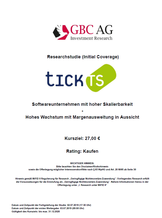 GBC_Research's tweet photo. #tick Trading Software AG #Initial Coverage Rating: Kaufen Kursziel: 27,00€ #SmallCaps #Börse #Aktie #Research #Software https://t.co/6Lnp1qPgfE https://t.co/ezOahKYZBU