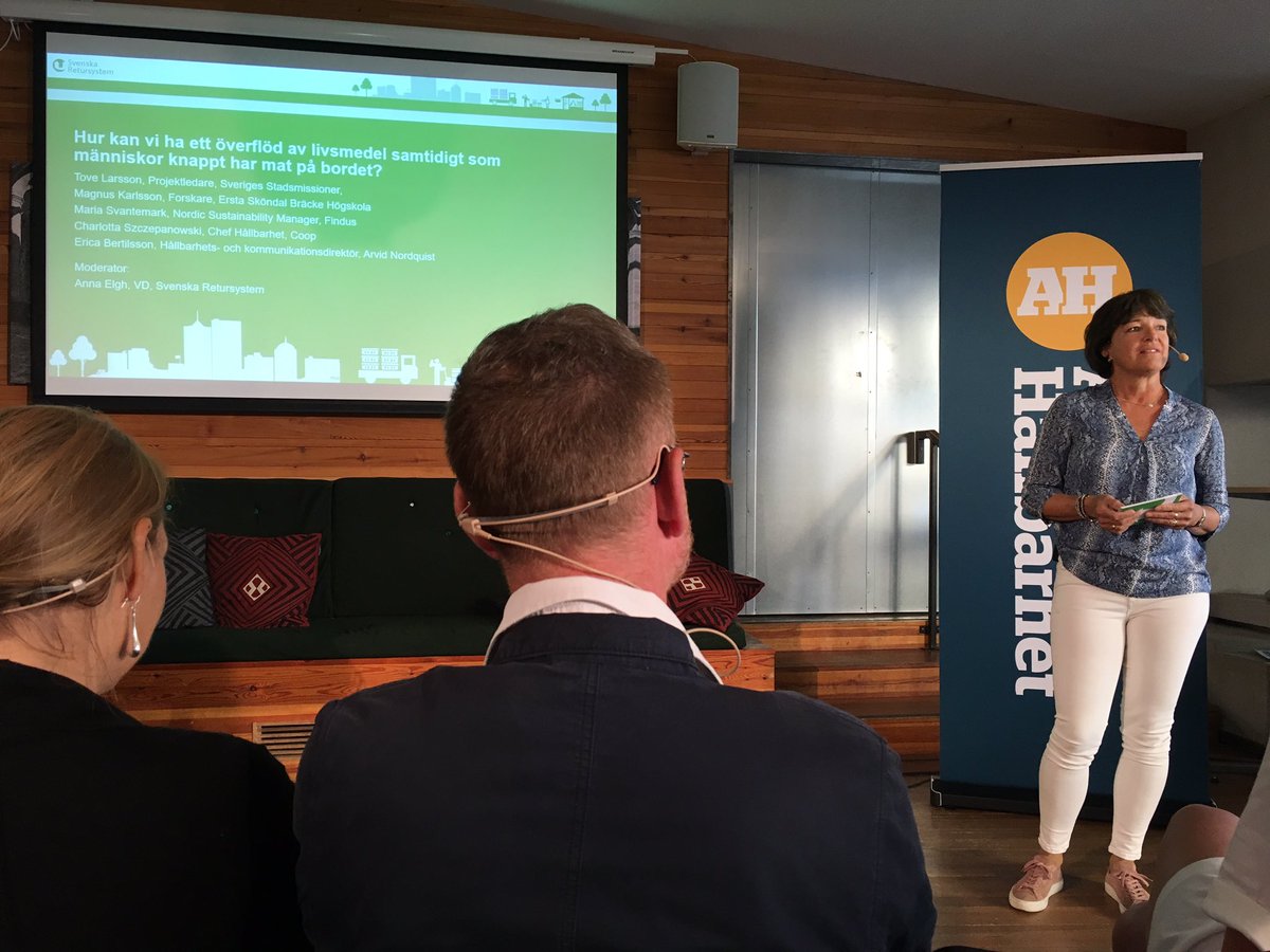 Strax diskuterar vi matfattigdom på <a href="/Retursystem/">Svenska Retursystem</a>’s sem i #Almedalen. Hur kan vi i livsmedelsbranschen ta större ansvar för matsvinnet &amp; samtidigt hjälpa utsatta människor? Ett viktigt samtal du inte får missa! Ses på Gotland museum! #hållbarhet
