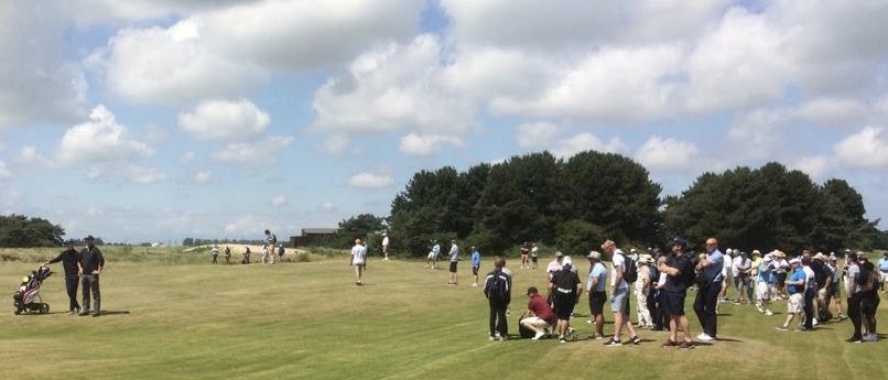 chestfieldshop's tweet photo. A huge thank to everyone who came over yesterday, it meant so much you to have you out there. I enjoyed playing again but wished my golf matched your support. Well done to @Princesgolfclub for their course set up and your hospitality, I’ll give it another go next year. #trevsarmy https://t.co/g883l6mPzT
