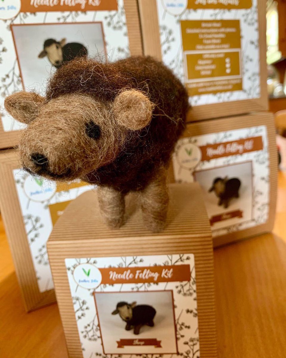 Featherfelts's tweet image. Hello Mr 🐑 

#featherfelts #needlefelting #feltingkit