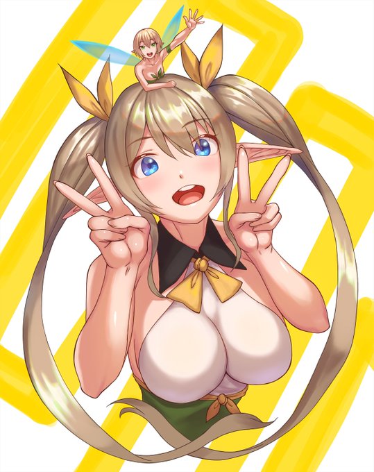 1000フォロワーありがとうございます!!記念にCG集からエリーとフィーを描きました。これからも二次絵にオリジナルと沢山描ければと思っとります。
何卒よろしくお願いします。 