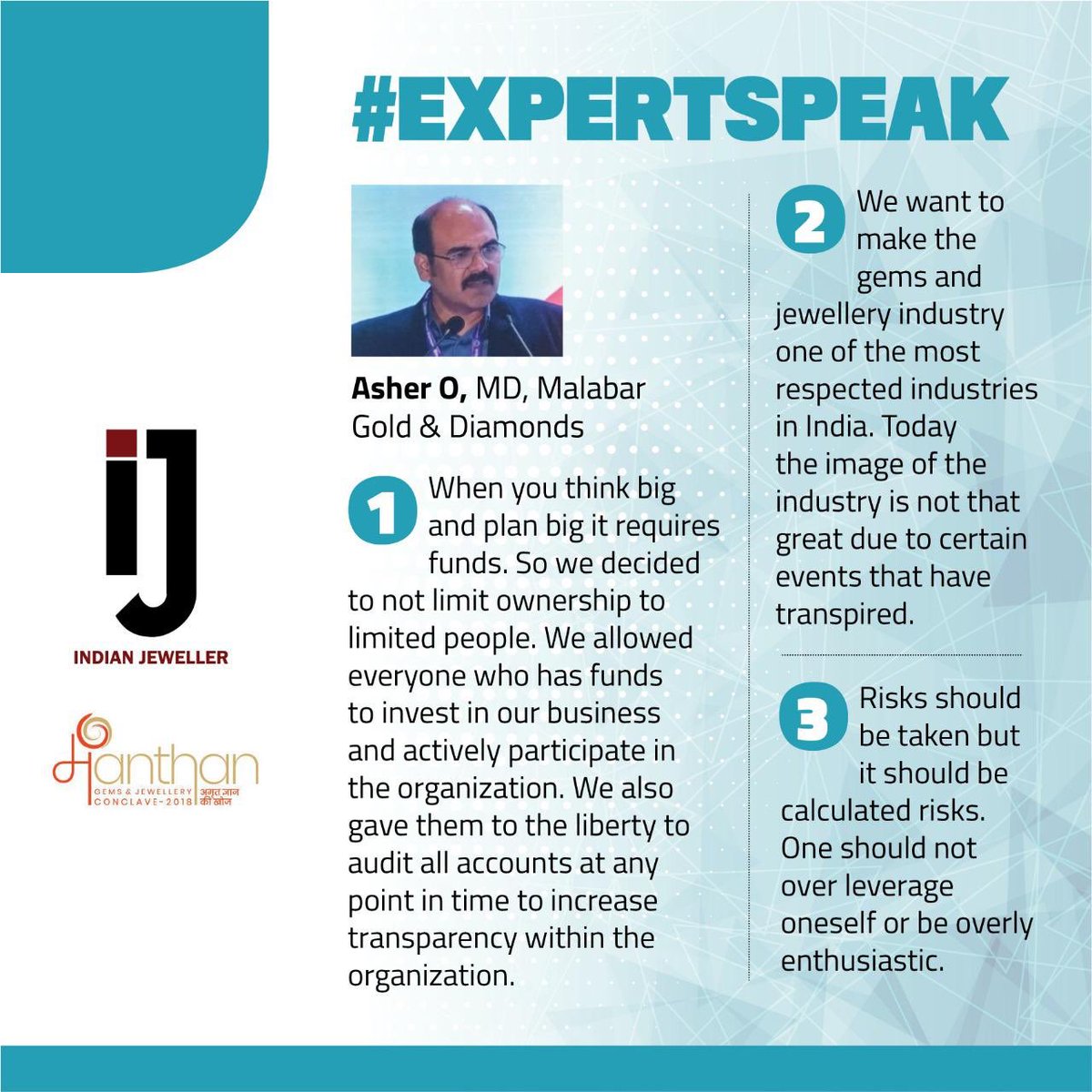 IndianJeweller's tweet photo. The Power of Dreaming big. @Malabartweets #ExpertSpeak Mr. Asher O
.
.
#IndianJeweller #IJ #MalabarGold #Malabar #GJC #Manthan2019 #Manthan #GJCManthan https://t.co/TE9iq1gdH0