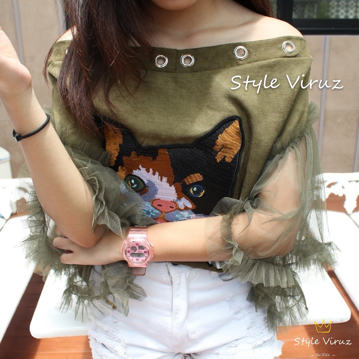REALCNNchannel's tweet photo. #H312 
290 บาท
ชื่อในระบบ : ปาดไหล่แมวฟรุ้งฟริ้ง
#พร้อมส่ง เสื้อปาดไหล่ฟรุ้งฟริ้งลายน้องแมว เป็นงานลายปักอย่างดี
4 สี สีชมพู สีฟ้า สีเขียวขี้ม้า และสีน้ำตาล นาจา 
Size รอบอก : 40 ความยาวเสื้อ : 20 ไหล่กว้าง : 17
 สี - สีชมพู / สีฟ้า / สีน้ำตาล / สีเขียวขี้ม้า
#realbxinstock https://t.co/fRrdO1XWpj