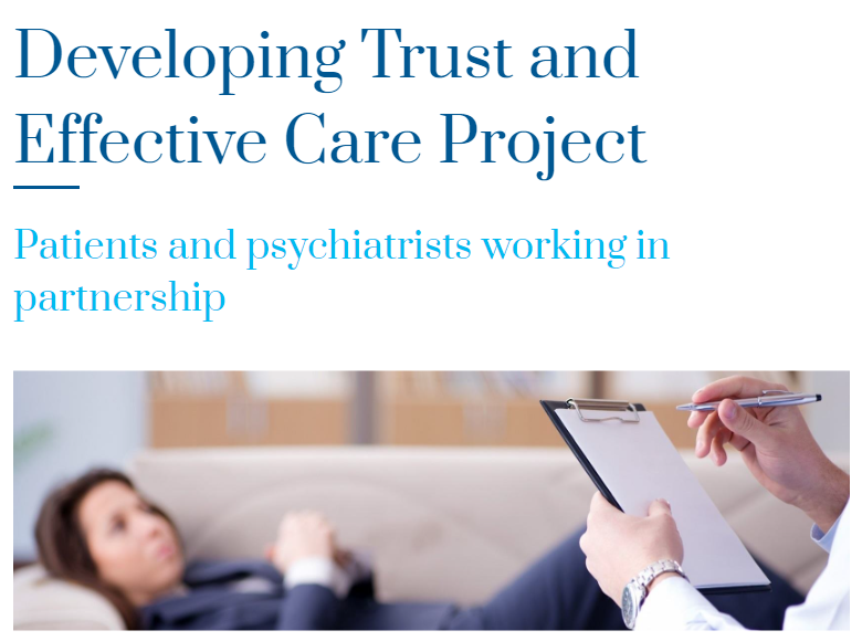 Euro_Psychiatry's tweet photo. In collaboration with the EPA, @GamianE has now completed development of the “Developing trust and effective care” project, aiming to better understand the challenges and strengths of the relationship between patients and their psychiatrists. Learn more: https://t.co/fI7phpPkVb https://t.co/9bK6UhhPZw