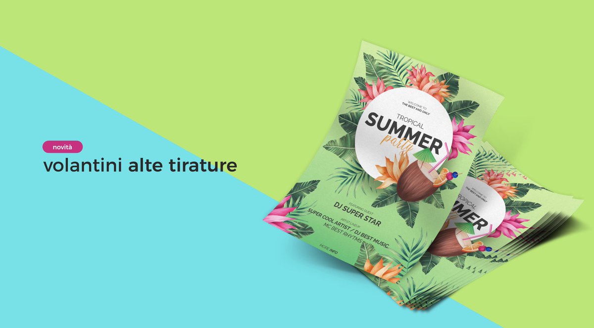 Grande novità! 😍

Da oggi sono disponibili i #volantini con alte tirature, con nuovi formati e 3 tipologie di carte ad un prezzo super! 💪

Scoprili ora su:
bit.ly/volantinialtet…