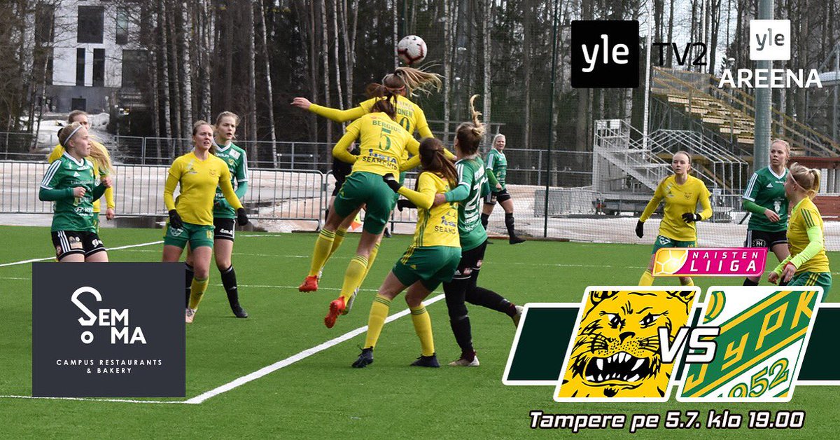 JyPKLiiga's tweet photo. Perjantaina pelataan taas! ⚽️

Matkustamme Tampereelle Ilveksen vieraaksi! Jaossa on molemmille joukkueille elintärkeitä pisteitä.

Ottelu on nähtävissä myös YLE Areenassa!

#Jypk #jypkliiga #naistenliiga #voimallavihreänsydämen https://t.co/cxiBcwyI2G