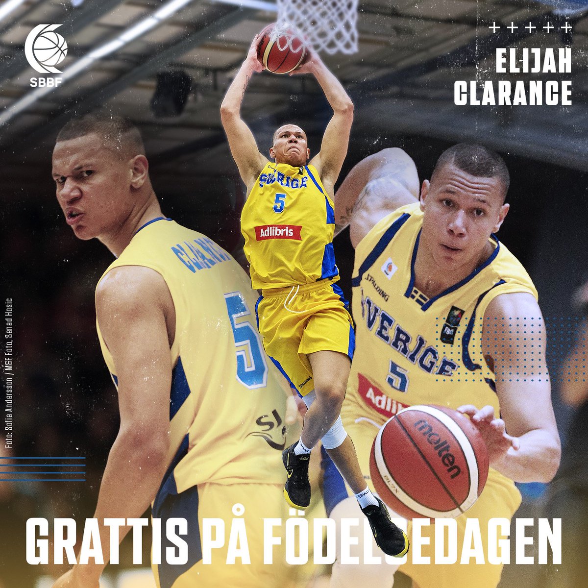 Grattis på födelsedagen <a href="/ElijahClarance/">Elijah Clarance</a>! 🎂🎉🙌
Elijah gjorde sin seniorlandslagsdebut 21 februari i år, på hemmaplan i Malmö när vi besegrade Danmark. Vi ser fram emot många fler de kommande åren. 🇸🇪

🔁, ❤️ och skicka din grattishälsning till Elijah! ⬇️