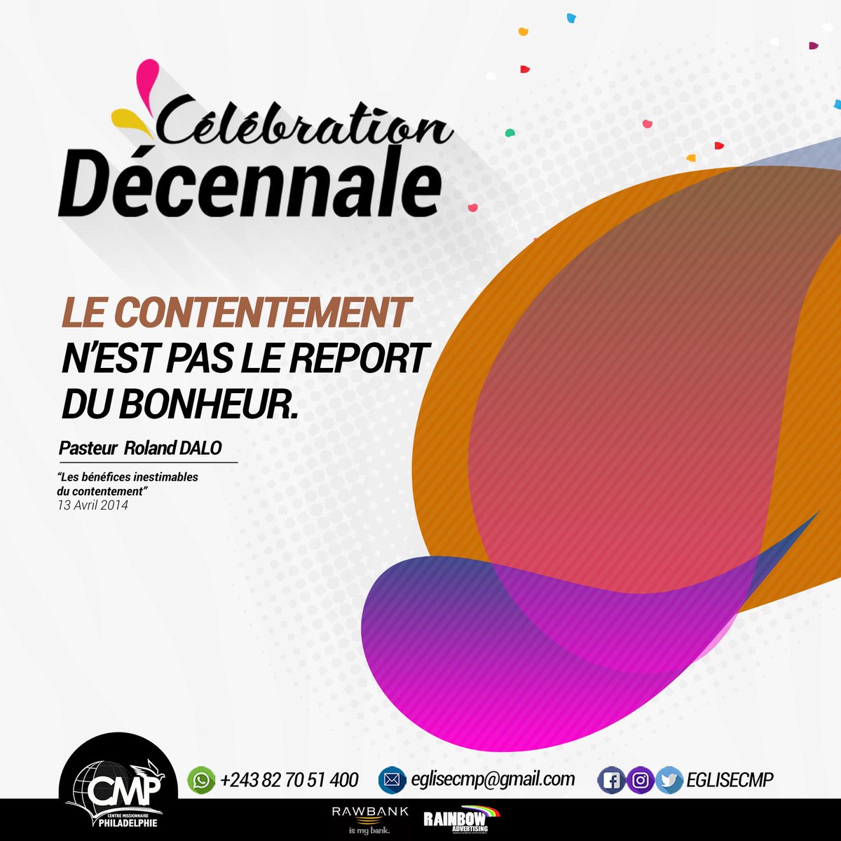 #RetroCitation #CelebrationDecennale #Eglisecmp #RolandDalo