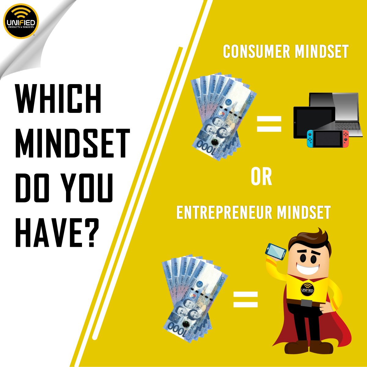 Your mindset will determine your future. Choose wisely!

#BeONEofUS