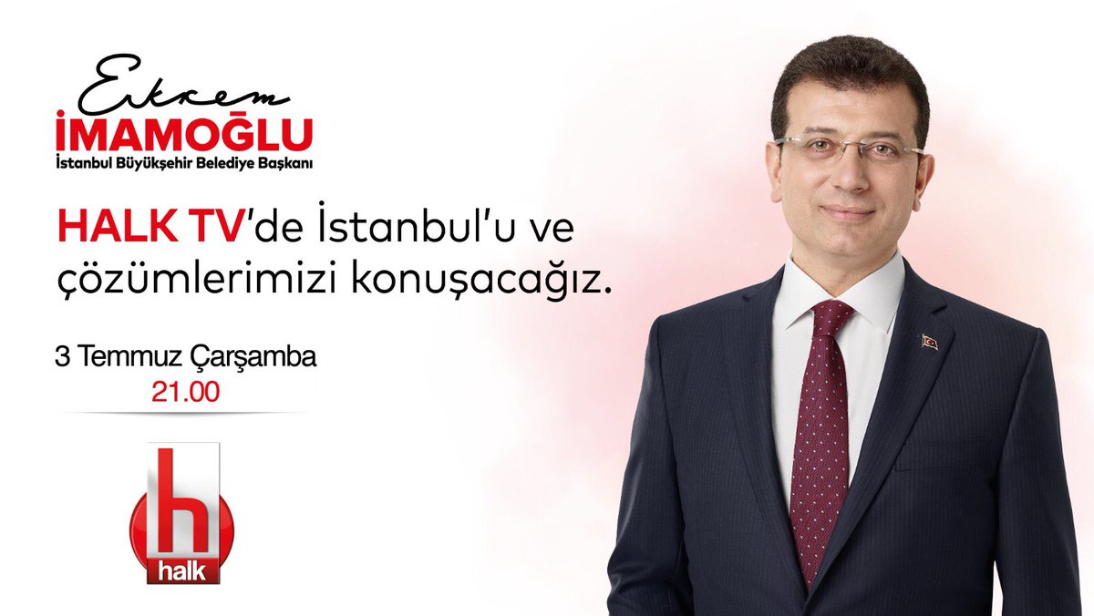 Bu akşam 21.00’de Halk TV’de İstanbul’u ve çözümlerimizi konuşacağız. 

#YeniBirBaşlangıç