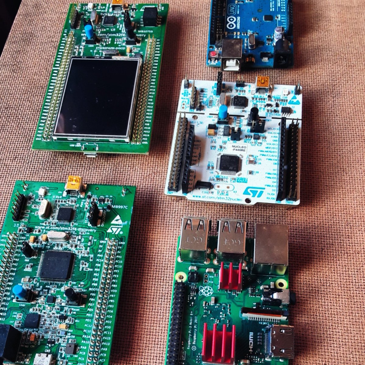 TechBookworm's tweet image. My Arsenal of choice.😎 Any other recommendations?
#raspberrypi #stmicroelectronics #stm32 #developer #arduino #microcontroller #programming #hardwaredesign #software