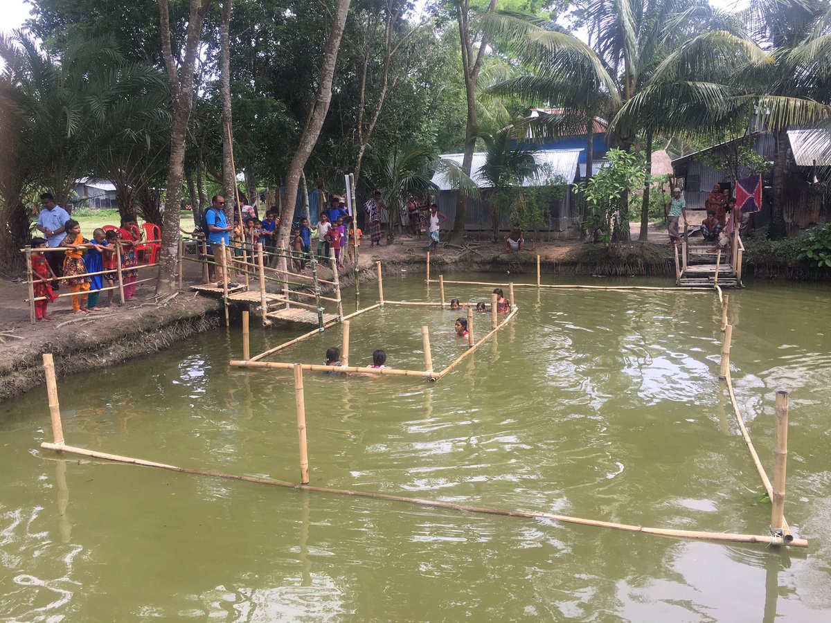 stevetraveller's tweet photo. Thanks to @IOMGovernment for funding 10,000 children to learn swimming in southern Bangladesh this year. These are some the children benefiting from survival swimming lessons and basic rescue techniques. Project delivered by @CIPRB and supported by @RNLI #Enddrowning @BhasaFloat https://t.co/WCxrDWuxX2