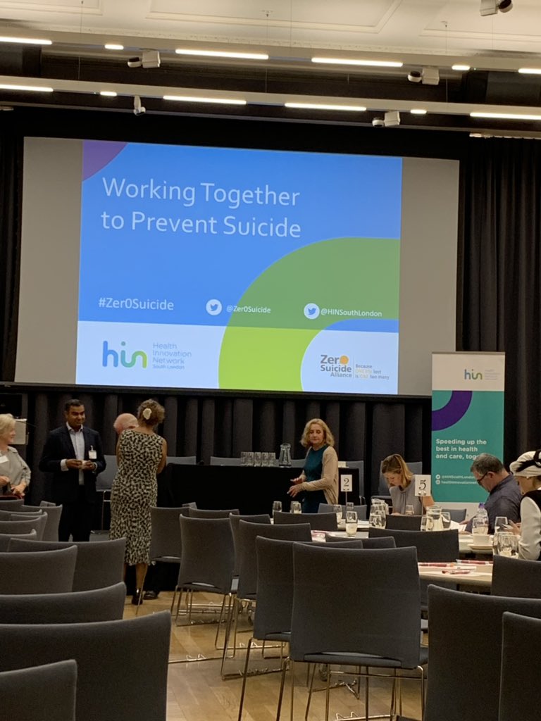 Today I’m at the ‘Working together to prevent suicide’ - London workshop. On behalf of @SuttonUplift @talkwandsworth and @MertonUplift. Great guest speakers and focus on #Zer0Suicide, interventions and lived experience. @Zer0Suicide @HINSouthLondon