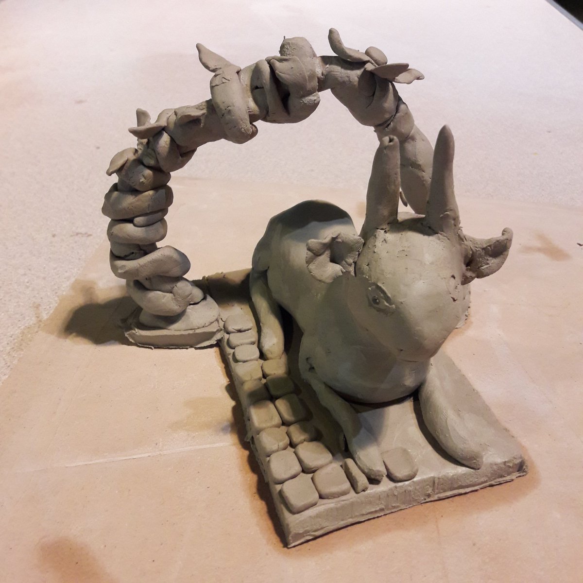 PMAGlearning's tweet image. Another successful #CLAYmuseum session @PotteriesMuseum with @PMAGlearning and @BCBfestival Portland School have created some wonderful #clay mythical creatures and exciting adventure stories to accompany them. 🌟🌟🌟🌟🌟 Great work Portland 😍 #educlaytion #SOTculture