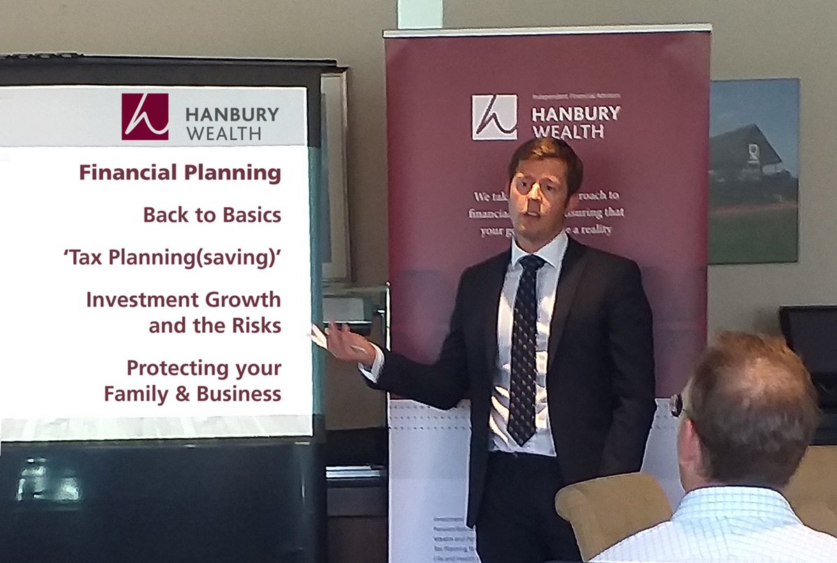 HanburyWealth's tweet photo. Very enlightening presentation from our very own @christofenton at this morning's @StortfordCC breakfast. @ChrisLongman2 @JulieNorthBDM #FinancialPlanning #BacktoBasics #InvestmentGrowth https://t.co/3dmE8cmBdG