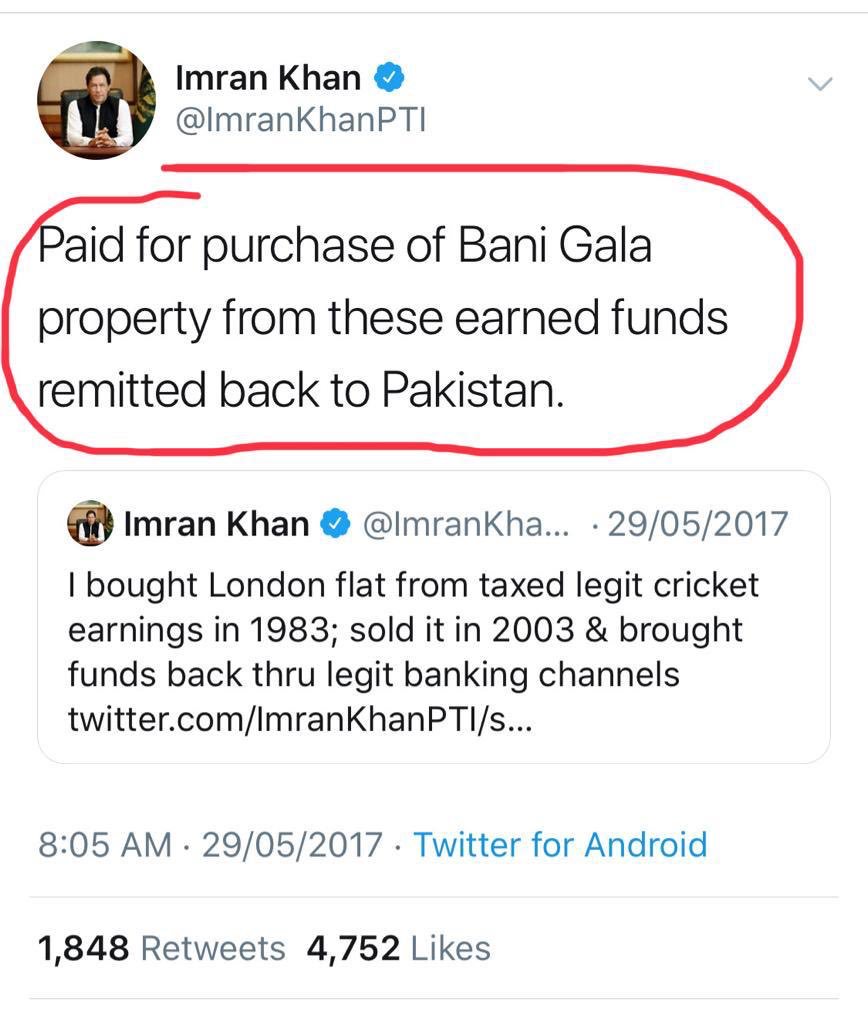 AqrabaFatima's tweet image. In ECP papers IK says Banigala is gifted !

Will he be disqualified like Nawaz was? Article 62/63 lagega khan par? #AccountabilityForAll