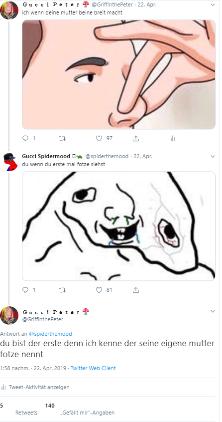 GriffinthePeter's tweet photo. wenn Gentlemans debattieren https://t.co/JQShCoJb7K