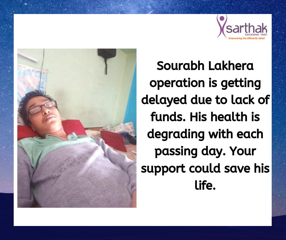 DrJitenderAgga1's tweet photo. URGENT HELP REQUIRED FOR SOURABH HEART HOLE OPERATION
Narayana Health Hospital Doctors at Bangalore suggested him to go for a heart operation, which will cost around Rs. 4,11,430/-. 

Click here to donate https://t.co/xWc9zGYIfV

@SCPwD @MoHFW_INDIA @WHO  @RNTata2000 @Wipro https://t.co/wRSJrNT3b3