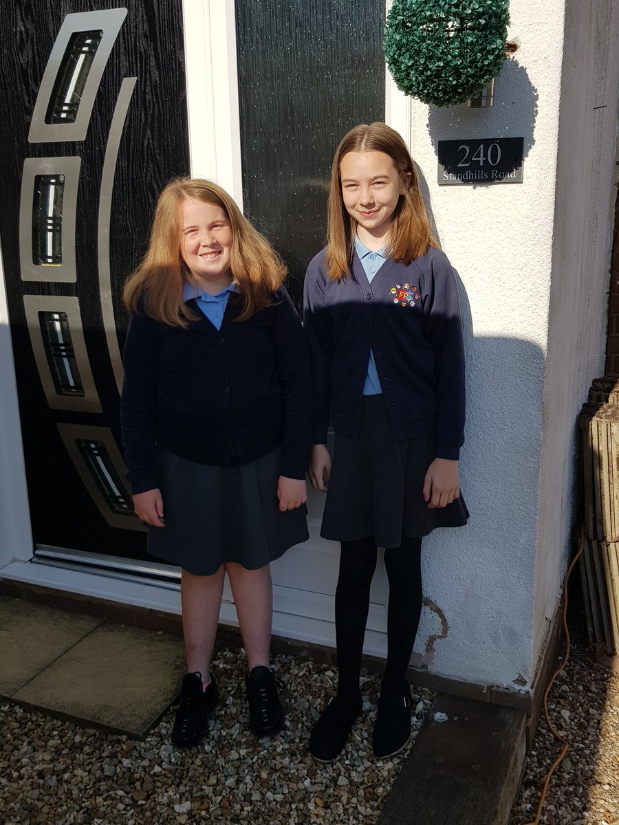 And they are off. Induction day at secondary school. Good luck Ruby. May be a little girl (and maybe one of the shortest lol) in big pond but that massive personality will get you through. Be good, do your best and make lots of new friends. Xxxx
