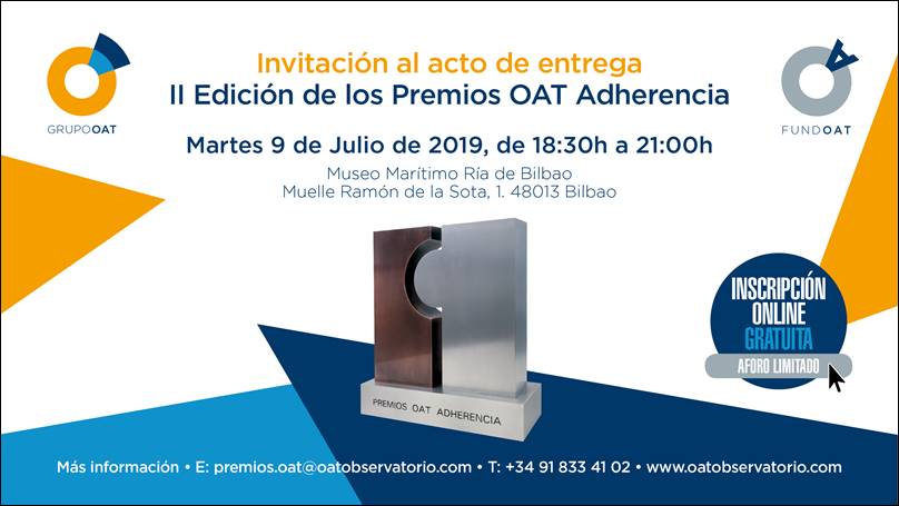 Resultado de imagen de #premiosOatAdherencia