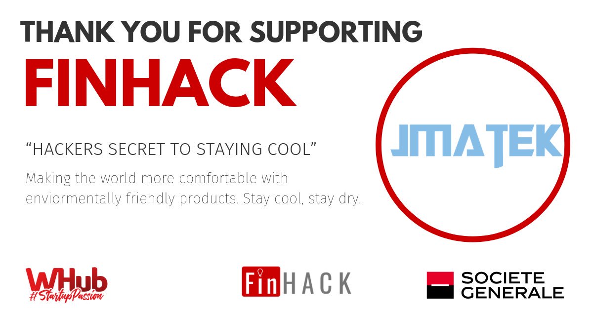 finhackhk's tweet image. When things started to heat up at FinHack, we stayed cool thanks to our sponsor @Jmatek_group and their environmentally friendly air conditioning!
