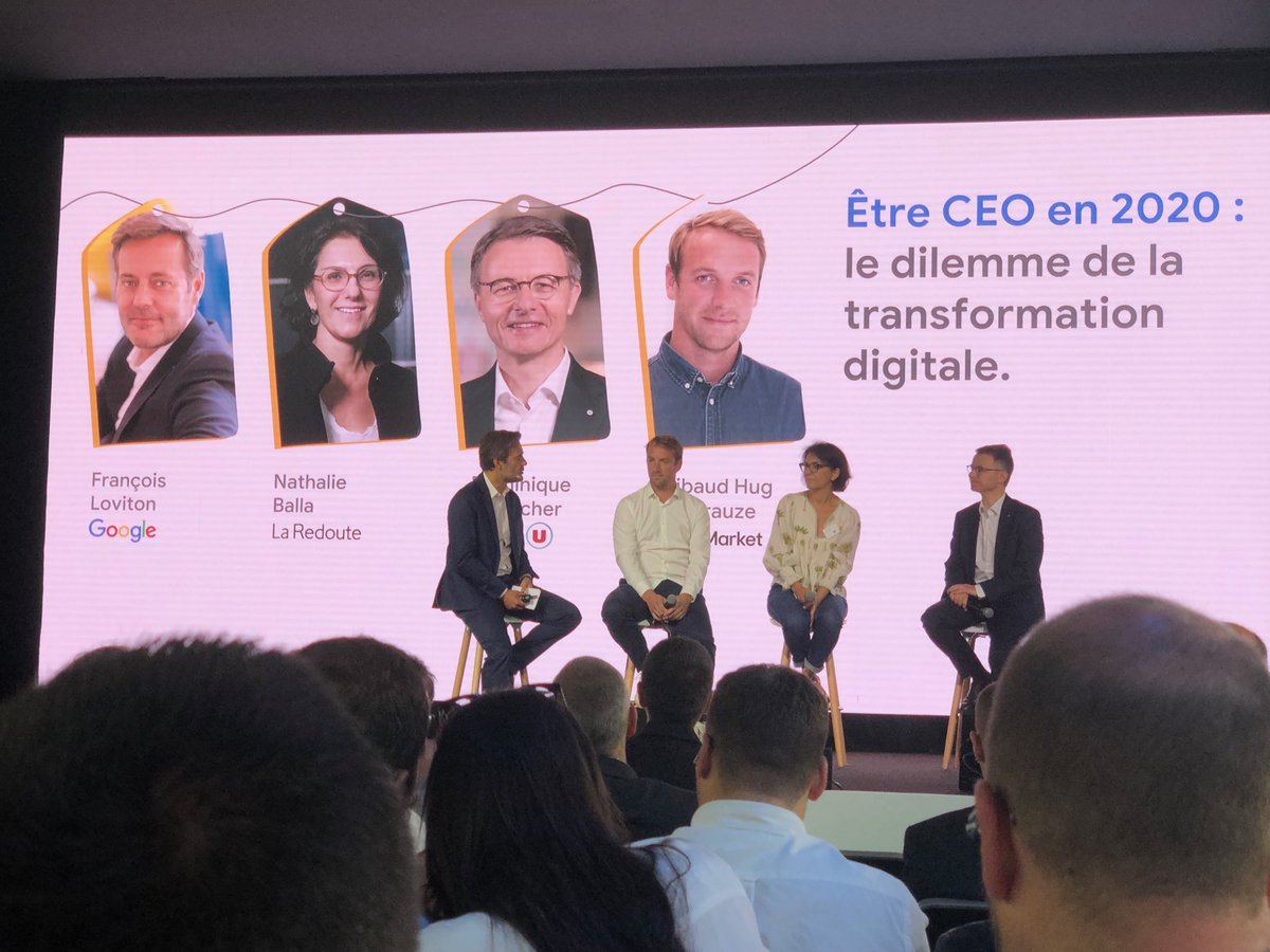 #googlethinkretail ⁦<a href="/ULesCommercants/">ulescommercants</a>⁩ @dominiqueschelcher les sollicitations sont multiples, Faire les choix par rapport à l’usage final est indispensable pour réussir la transformation, le sujet est avant tout humain !
