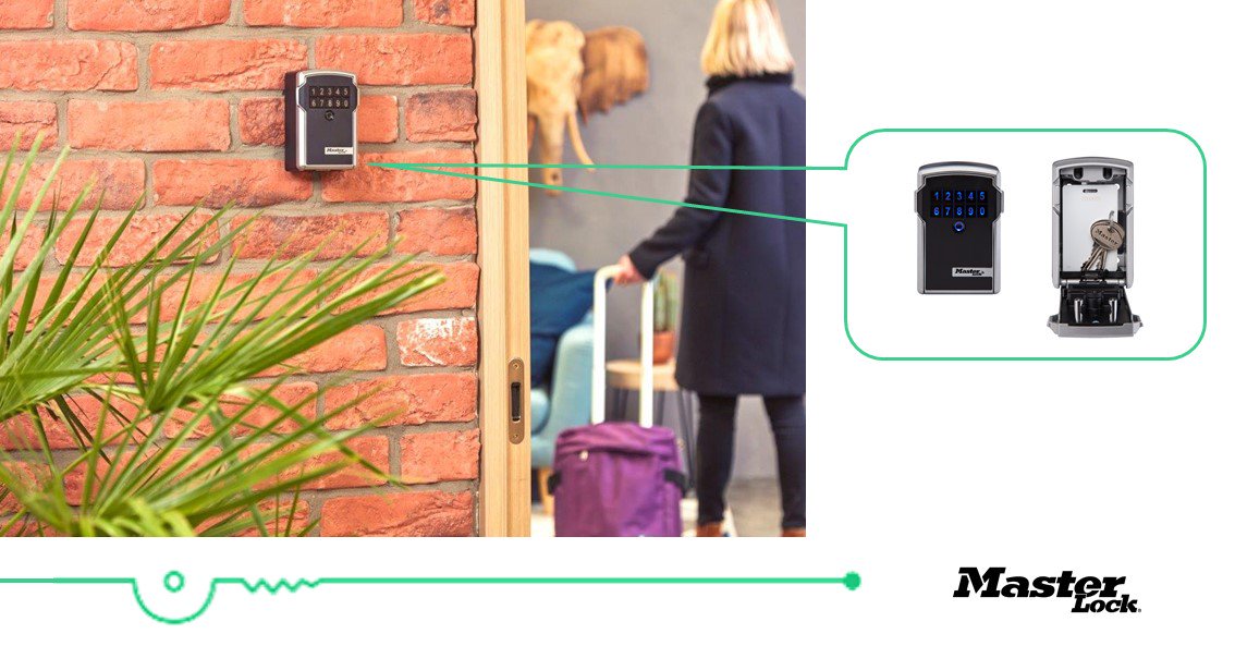 MasterLockUK's tweet image. In preparation for festival rentals, Master Lock&apos;s got the solution! Share access easily with your guests thanks to Select Access® Smart🔑Bluetooth ! #sharingaccess #keylockbox #MasterLockforeverythingworthprotecting bit.ly/2uuEtFN