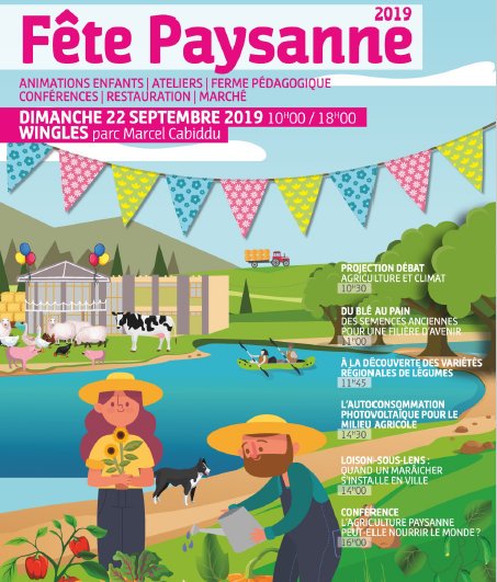 Réservez votre dimanche 22 septembre. Fête paysanne à #wingles cc <a href="/AggloLensLievin/">Agglo Lens-Liévin</a>