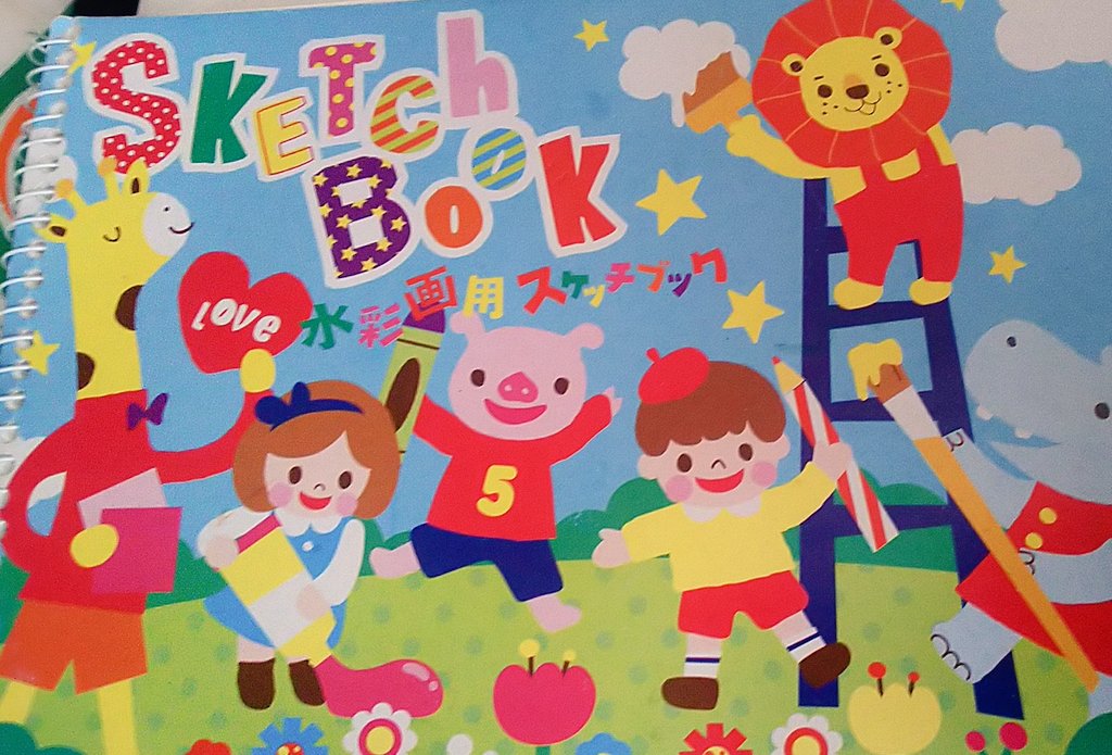 望 Twitterissa ダイソーのこの 水彩画用 スケッチブック探してるんですけどほとんど クレヨン用 なんですよね 新しいのが欲しいのにな ゝ