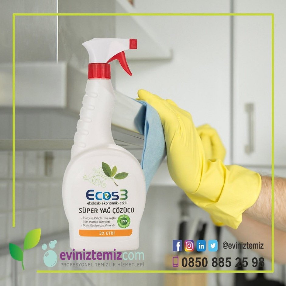 eviniztemiz's tweet photo. Yağı ve kiri temizlerken nefes alın. Zehirli içeriklere sahip olmayan doğal temizlik ürünü Ecos3 Süper Yağ Çözücü geride hiçbir kalıntı bırakmaz. 🍀💐 #Ecos3
#doğadostuEcos3 #biyolojik #hijyen #Icea #vegan #doğadostu #organikhayat #organikdeterjan #ekolojikdeterjan #ekolojik https://t.co/eG7ixYDUl7