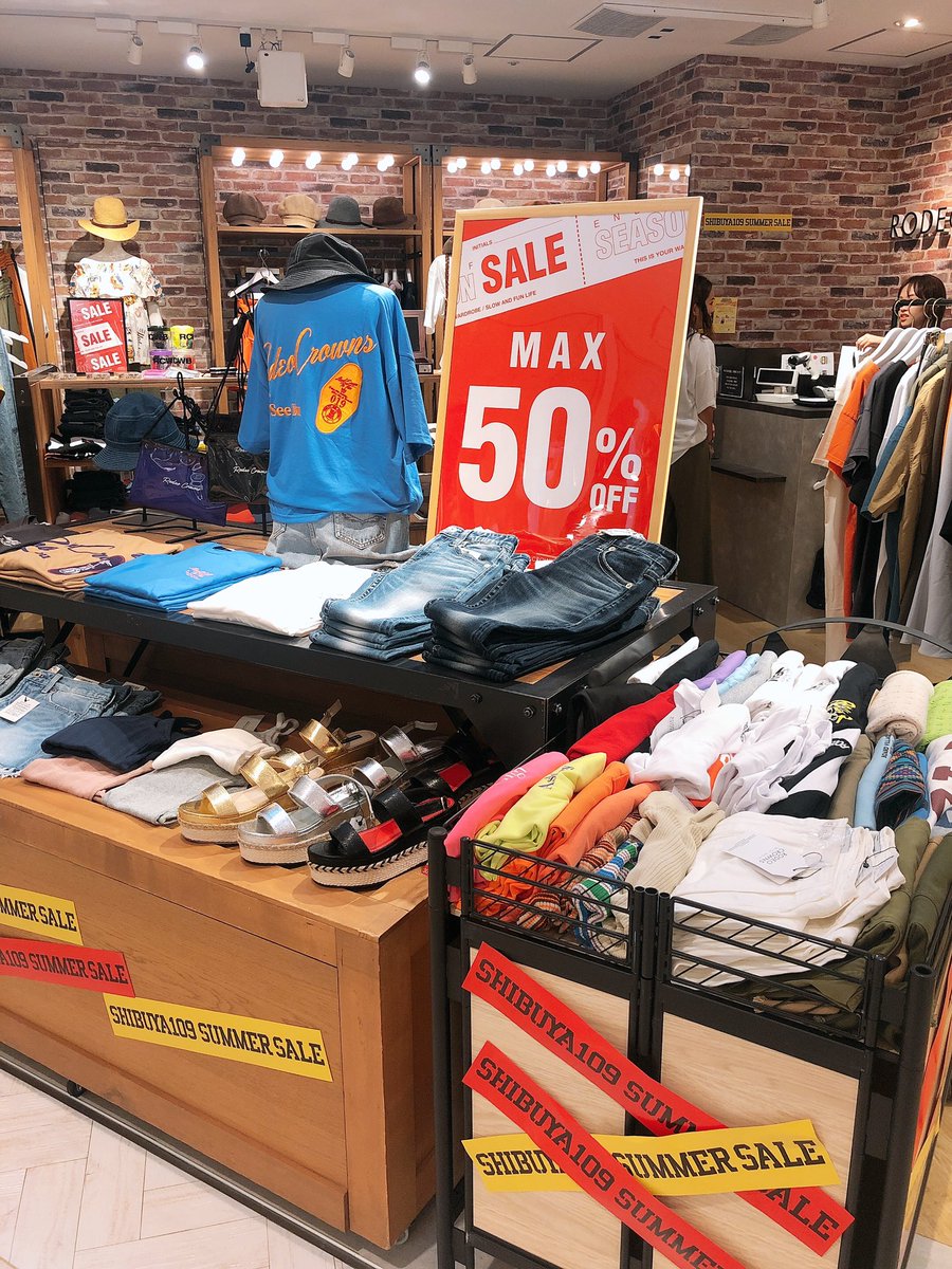Shibuya109 Rodeo Crowns Wide Bowl ではmax50 Off ワゴン内が めちゃめちゃお得だからチェック するべき セール品は2点で 半額になるし新作も割引になるよ