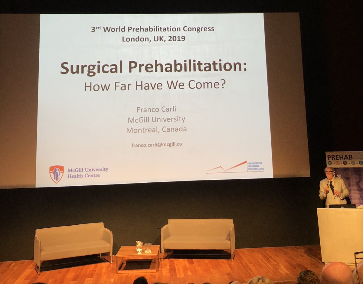 Discussing how far we have come in surgical #prehabiliation at the 3rd Prehabilitation World Congress. Looking forward to another enriching day of interesting talks! #prehab2019 <a href="/EBPOM/">EBPOM</a>