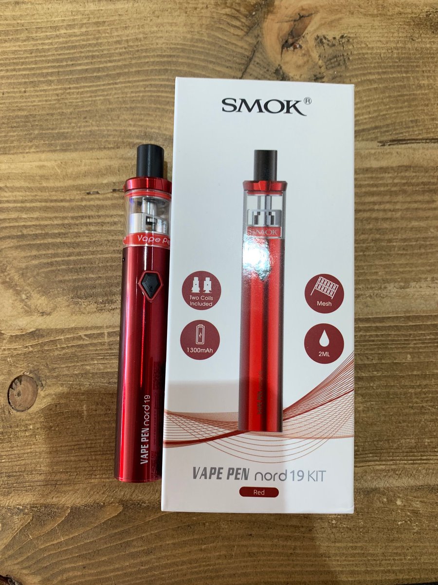 The Smok Vape Pen Nord 19 Kit and The Smok Vape Pen Nord 22 Kit in RED and  BLUE! #vapenation #vape #vapeshop #vaping #Harrogate