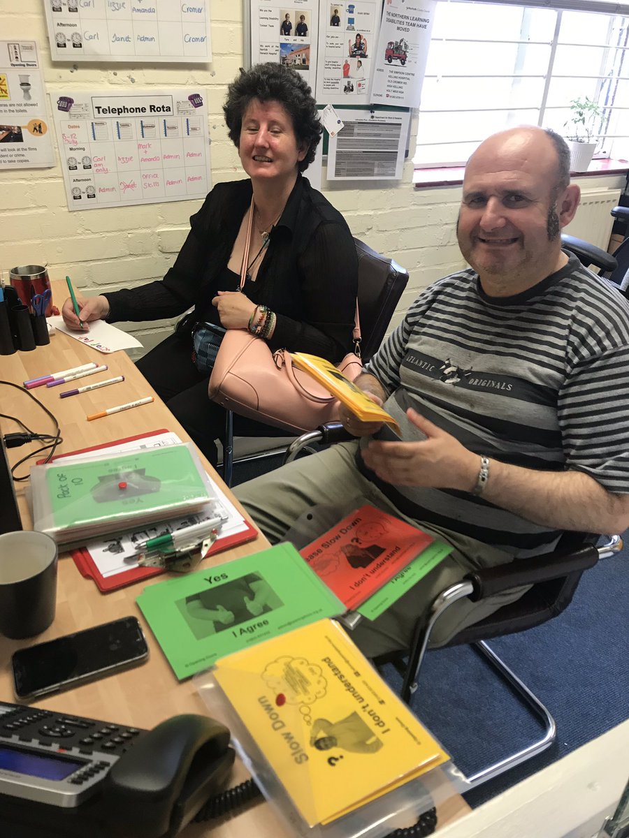 OpeningDoorsLD's tweet photo. Mark and Amanda are helping organise the office today while answering the calls - we are user led #springcleaninsummer #userled https://t.co/y6ML9xsTYh