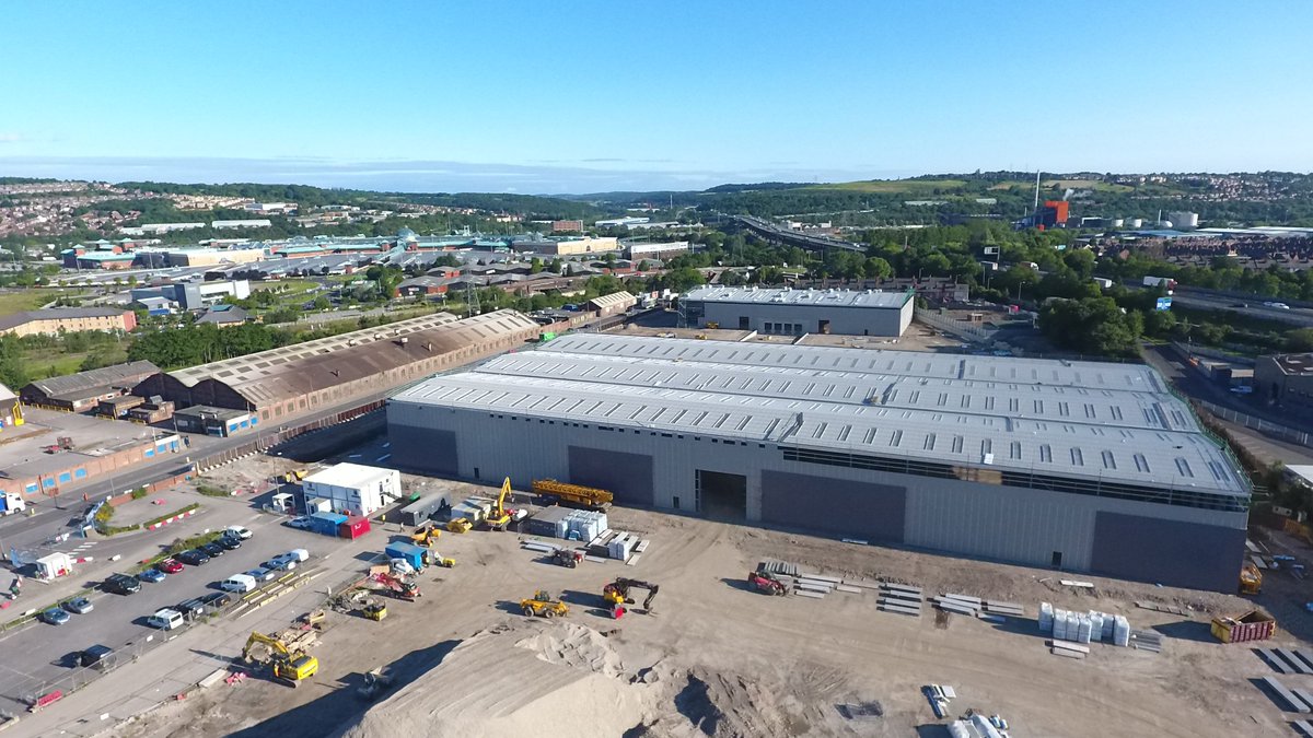 Great to observe the progress on PLP #BessemerPark, #sheffield.  Both spec units of 45,000 sq ft and 134,000 sq ft are due for completion November 2019. 
@CBRE_Leeds <a href="/KF_Yorkshire/">Knight Frank Leeds</a>  #development  #Warehouse  #industrial    
Image Credit: <a href="/Aerial_Insp/">Aerial Inspiration Media Ltd</a>