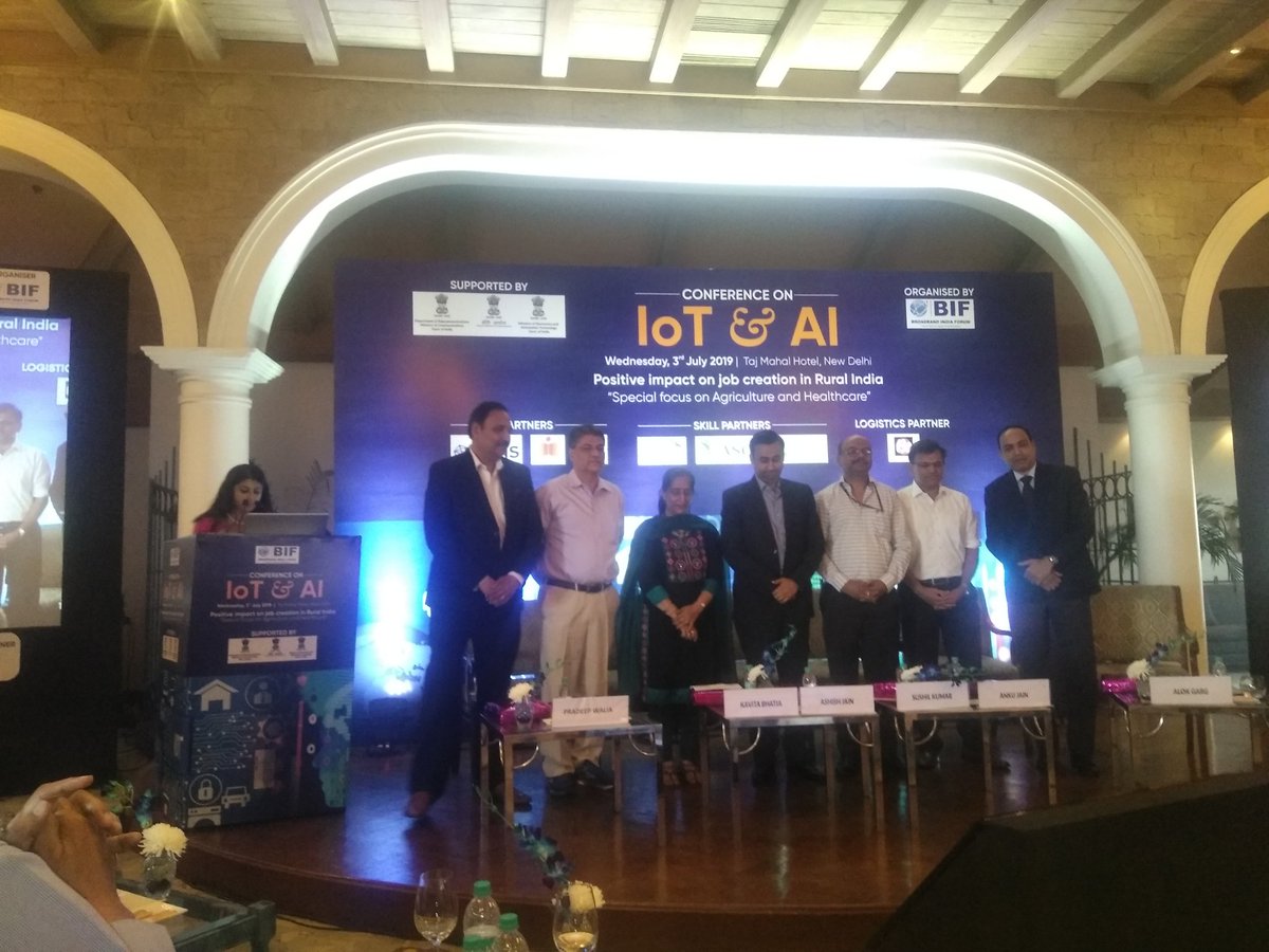 Panelists of Session on Impact of #AI &amp; #IoT on #healthcare sector. #AIoT4Rural <a href="/MediaTekIndia/">MediaTek India</a> <a href="/KareXpert/">KareXpert | Experience Digital Healthcare</a> <a href="/ArtelusAI/">Artelus</a> <a href="/HSSC_India/">Healthcare Sector Skill Council</a>