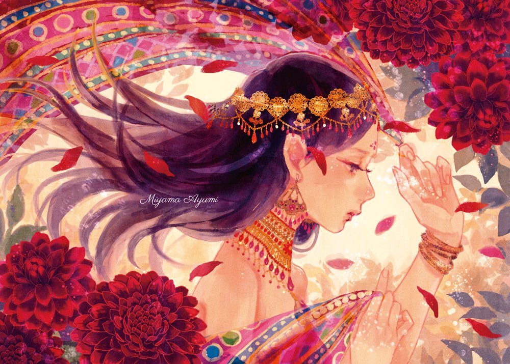 「最近背景フェードアウトしていますが装画やパッケージ、時間をかけた絵もまた挑戦して」|miya(ミヤマアユミ)のイラスト
