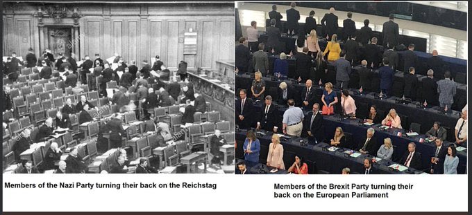 nickreeves9876's tweet image. The Faragists copying the Nazis.