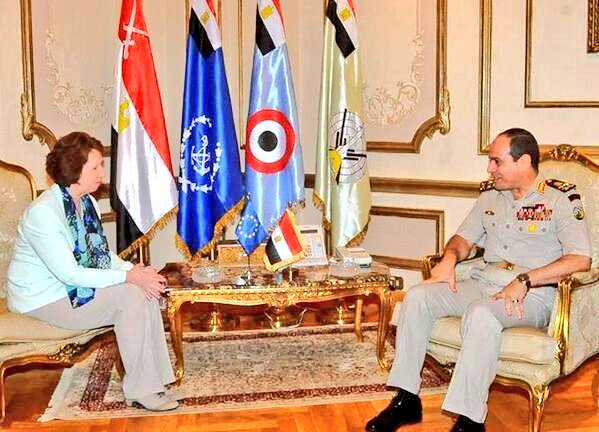 farukonalan's tweet photo. Only 2 weeks after the Egypt's bloody coup.. Catherine Ashton, High Representative of the Union for Foreign Affairs and Security Policy, visited #KillerSisi ! Shameful, disgusting! https://t.co/Yrp4KWFdkK
