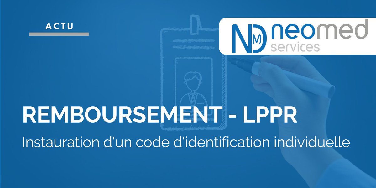 📰 <a href="/NEOMED_Services/">NEOMED Services</a> vous présente les toutes dernières informations concernant le remboursement des dispositifs médicaux et l'instauration d'un code d’identification individuelle : lnkd.in/deNuQa2

#Remboursement #medicaldevices #MEDTECH