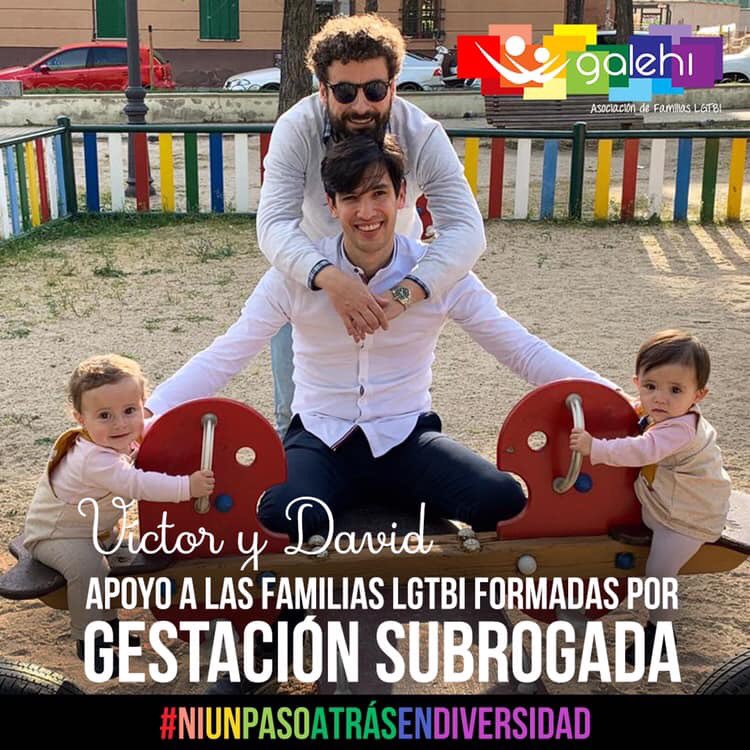 Galehi_Familias's tweet photo. ‘Me llamo Víctor y soy socio de GALEHI. Mi marido y yo estudiamos todas las opciones antes de optar por la gestación subrogada’ #GestacionSubrogada #FamiliaHomoparental #NiUnPasoAtrásEnDiversidad #OrgulloLGTBI #Orgullo #DiversidadFamiliar https://t.co/f6bCCVwA2K