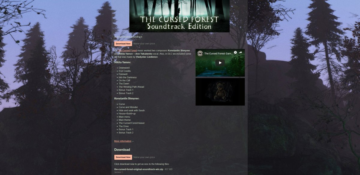 LLCNoostyche's tweet photo. The Cursed Forest OST on #itchio
https://t.co/F9e4obmvb5

#TheCursedForest #indiegames #soundtrack https://t.co/WOuElgMZ8k