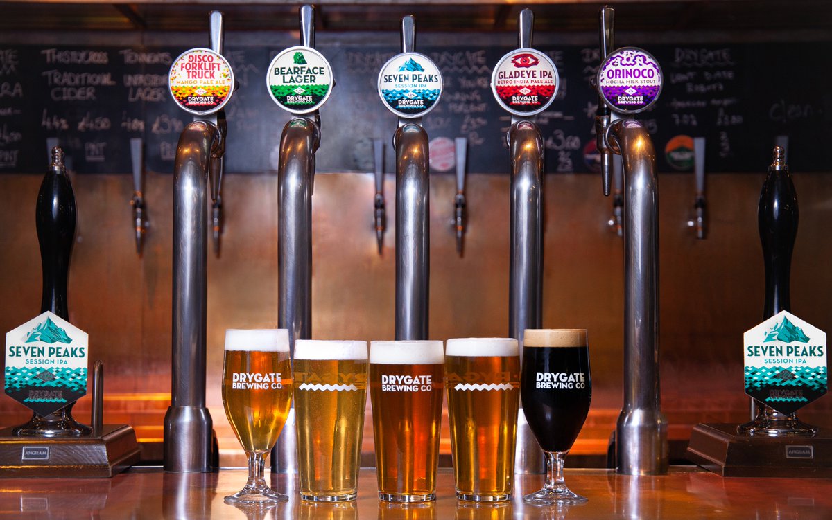 drygate's tweet photo. We've been teetering on the brink of announcing this for a few weeks, but it's here at last - our shiny new rebrand!

• New designs
• New core range
• New name for our restaurant
• New England IPA*

* probs not actually

More here: https://t.co/zPvIoa2nzj

#design #rebrand https://t.co/2FdK0HKp1M