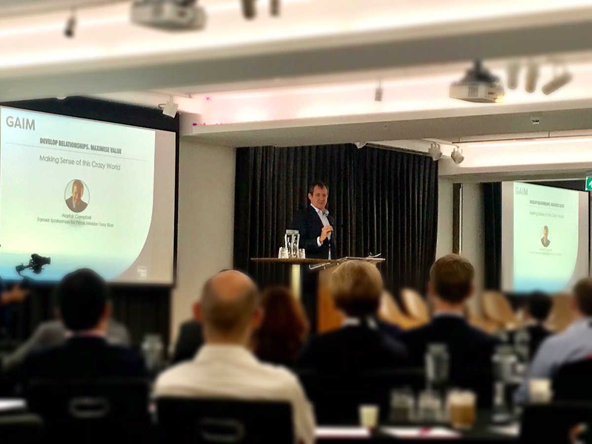 GAIM Conference (@gaim_intl) on Twitter photo Great pleasure of having <a href="/campbellclaret/">ALASTAIR CAMPBELL</a> this morning with his knowleable insights. #GAIM_2019 Great pleasure of having <a href="/campbellclaret/">ALASTAIR CAMPBELL</a> this morning with his knowleable insights. #GAIM_2019